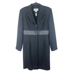 Evan-Picone Womens Black Dress Coat Size 12